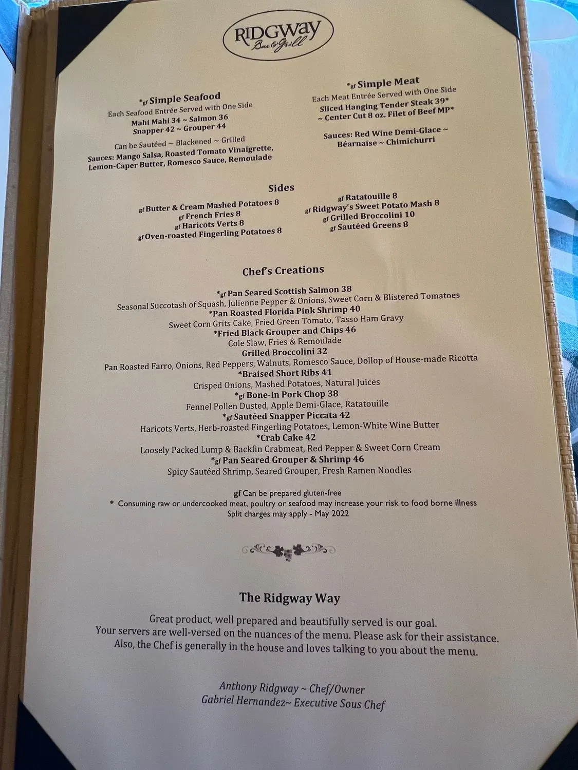 Menu 5