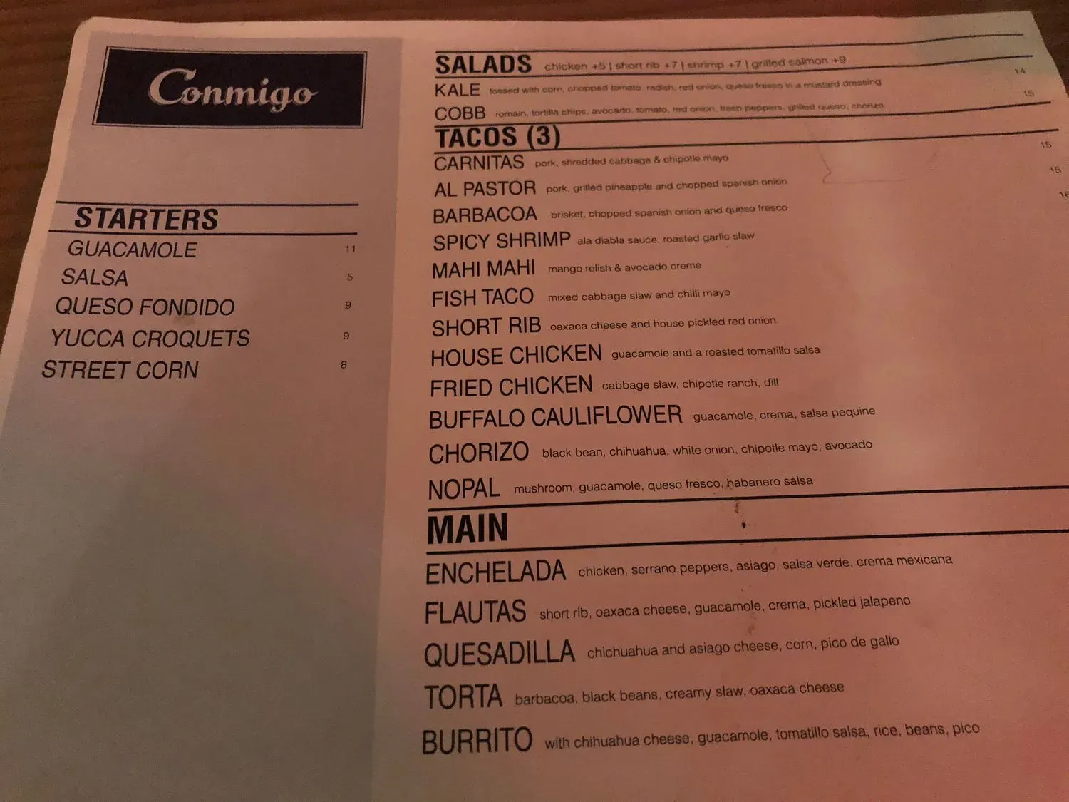 Menu 4