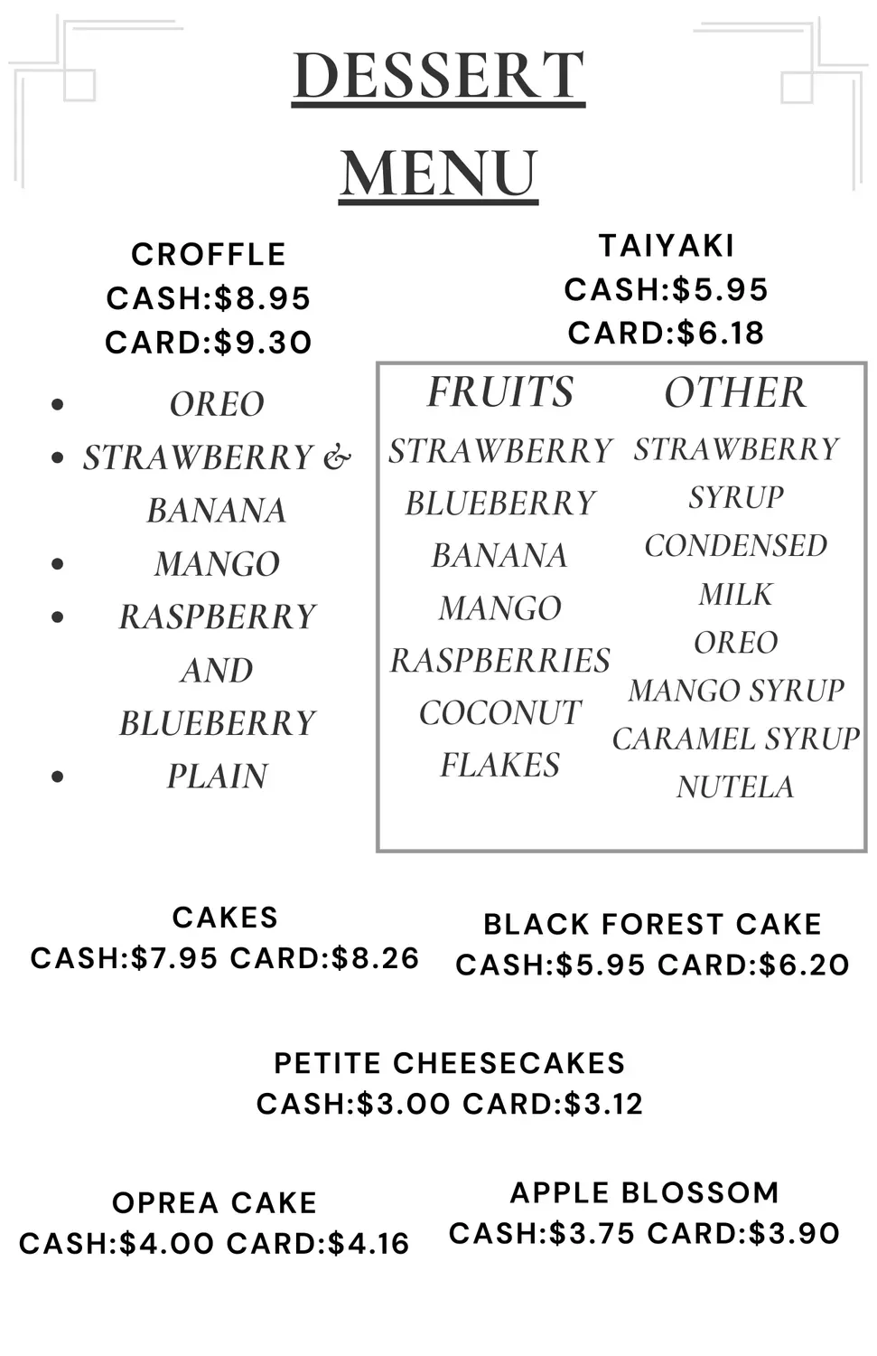 Menu 3