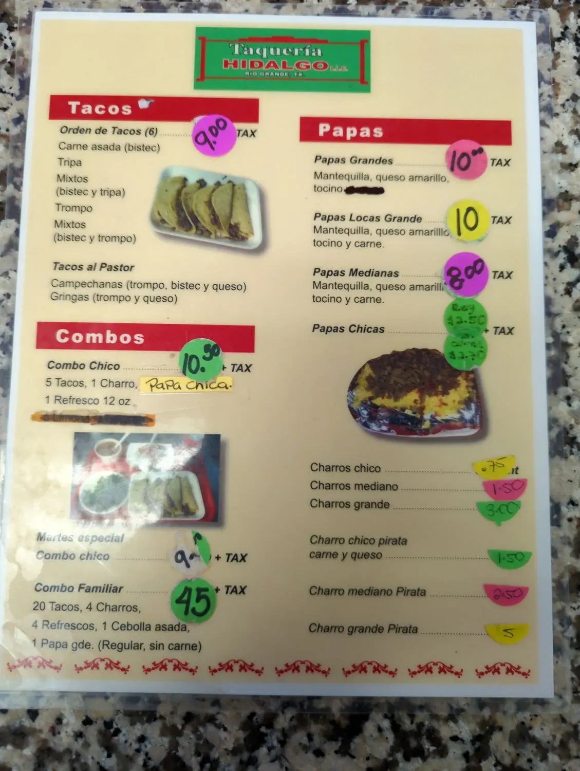 Menu 2