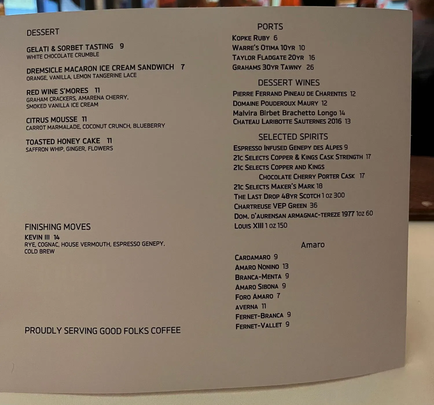 Menu 5