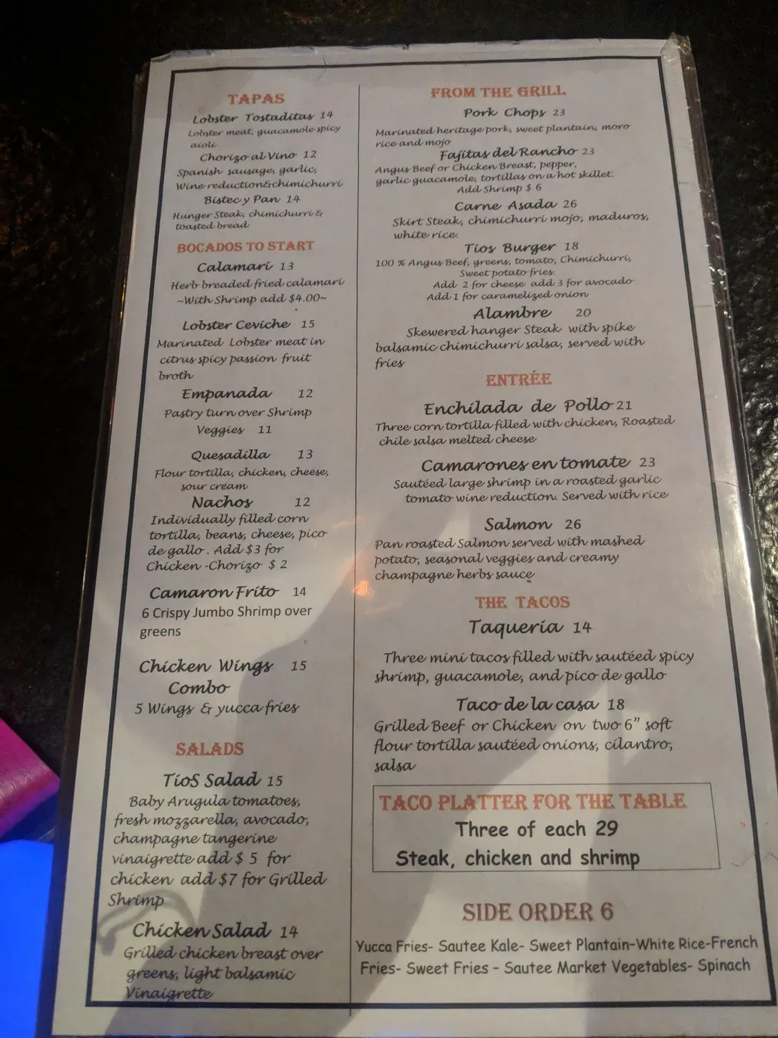 Menu 6