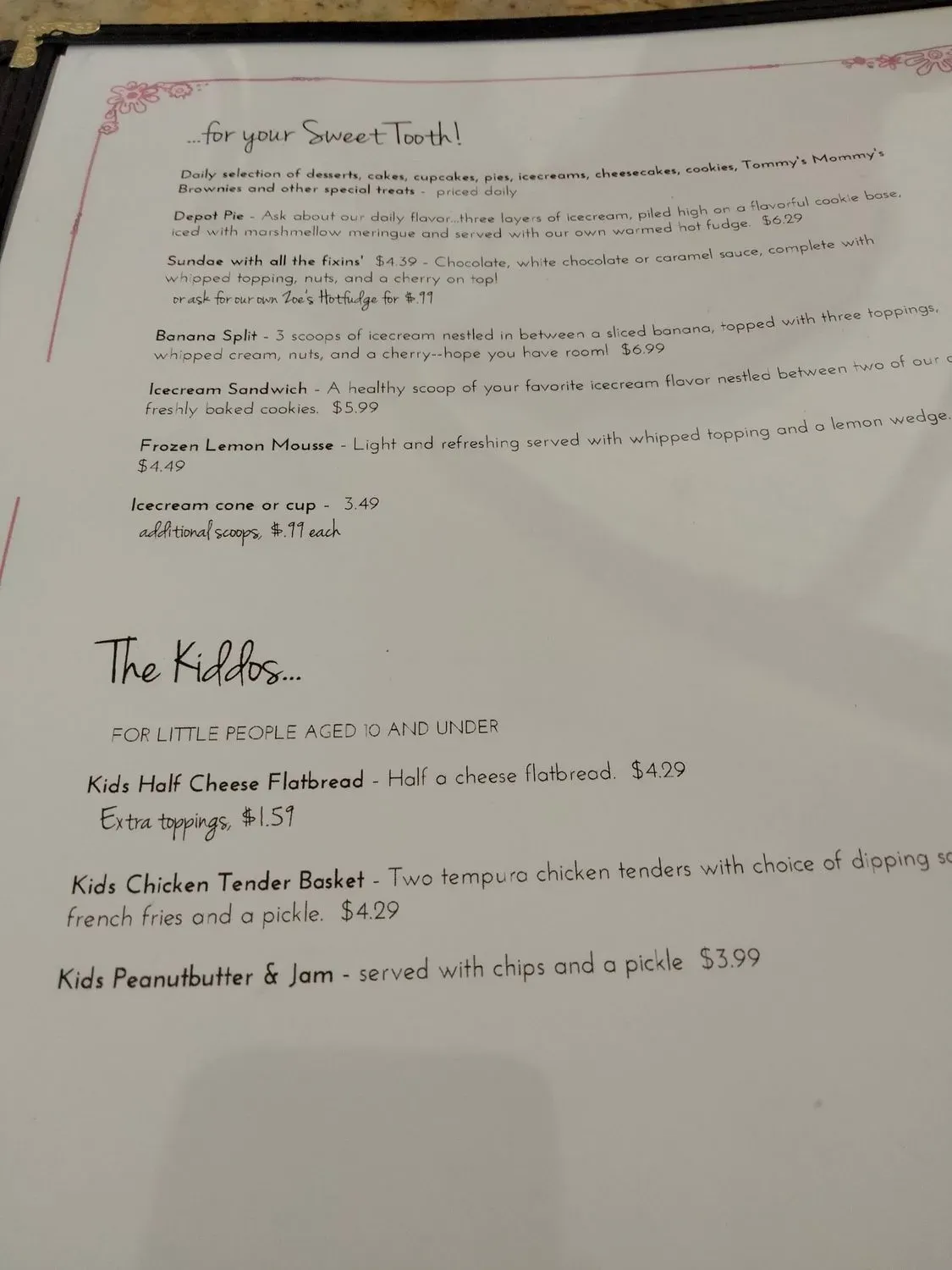 Menu 5