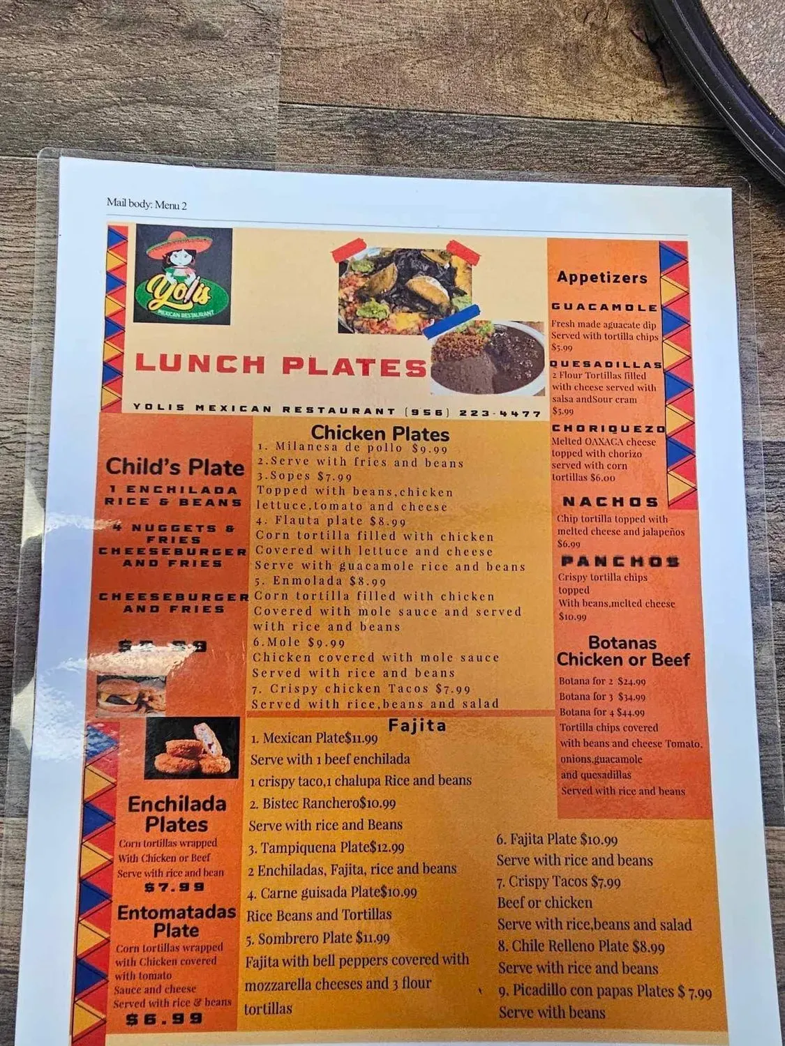 Menu 2