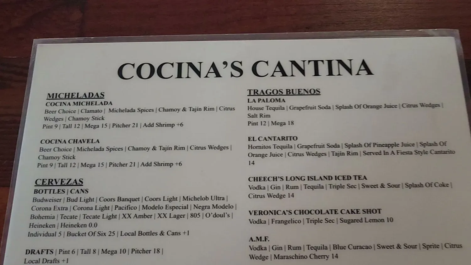 Menu 1