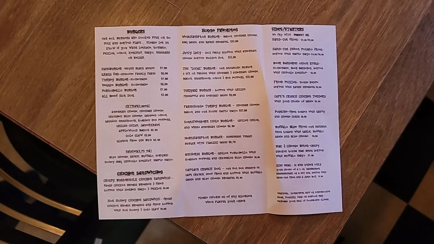 Menu 2