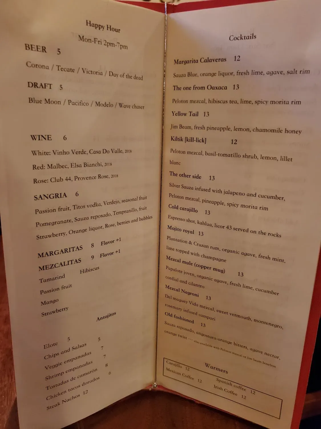 Menu 5