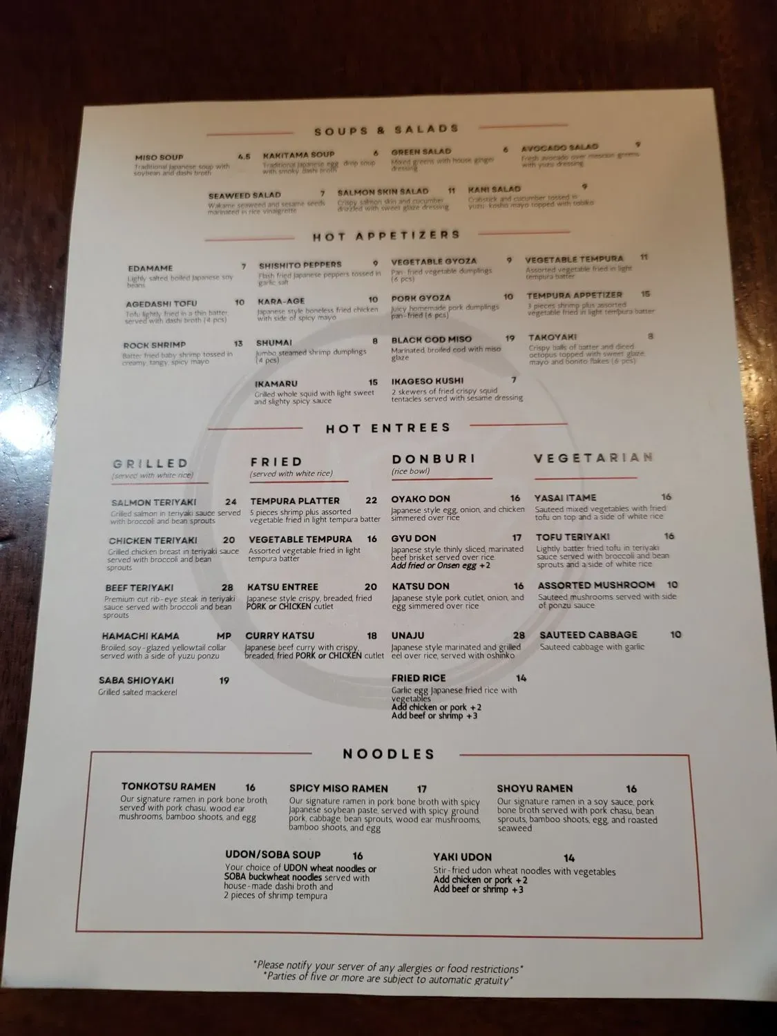 Menu 4