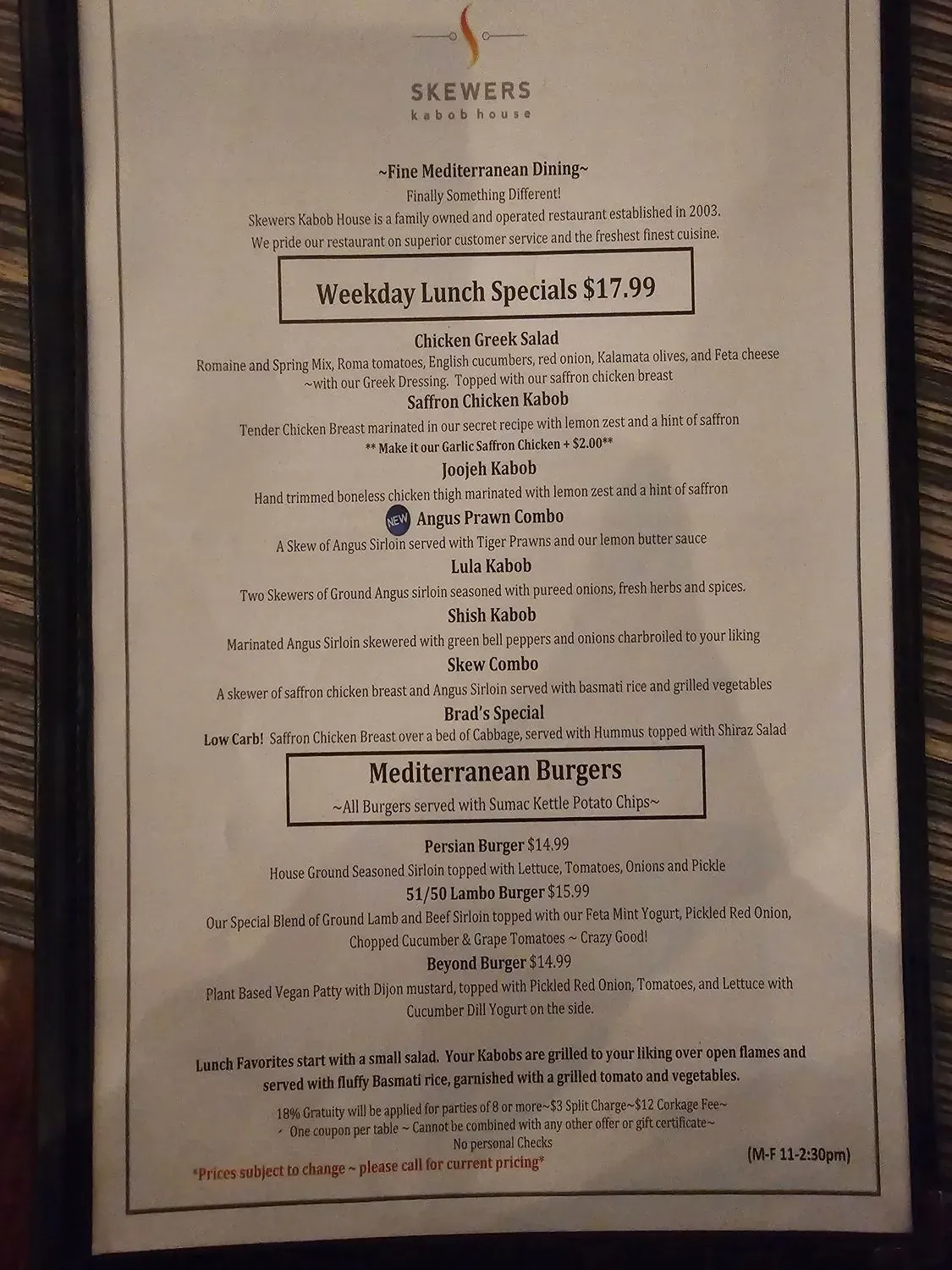 Menu 3