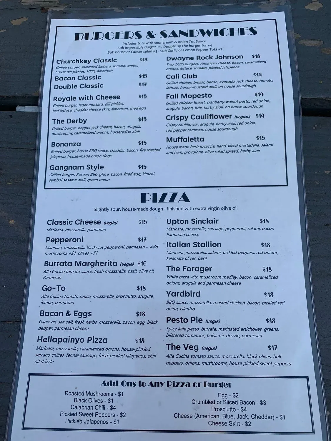 Menu 1