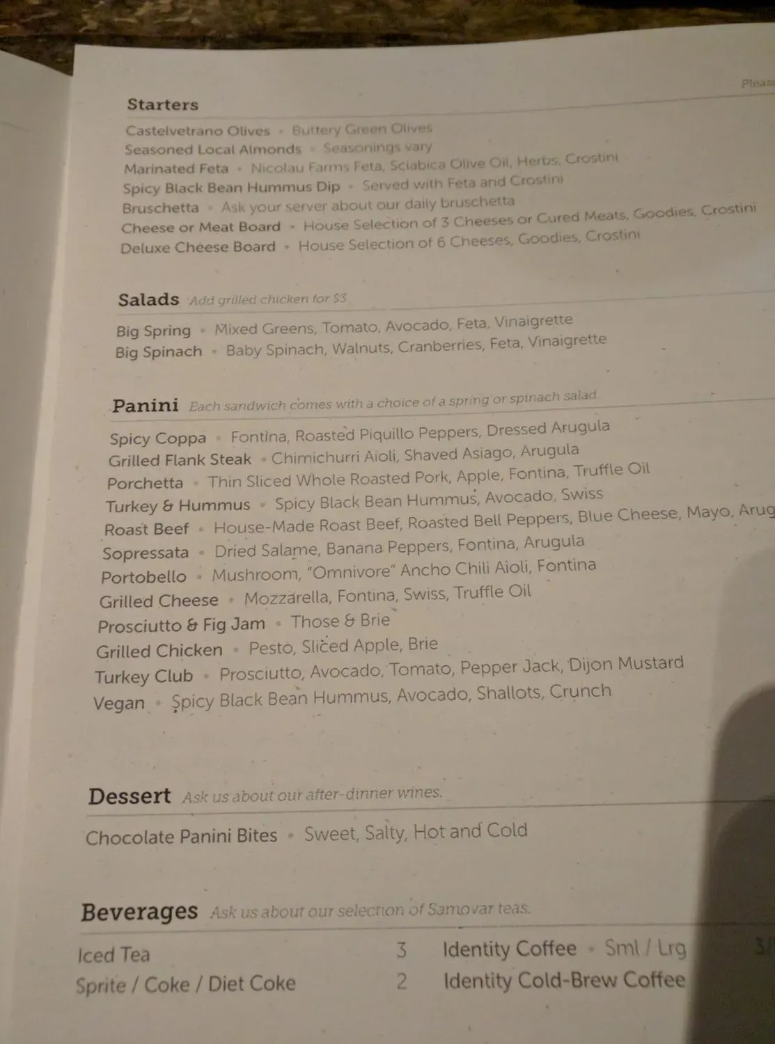 Menu 4