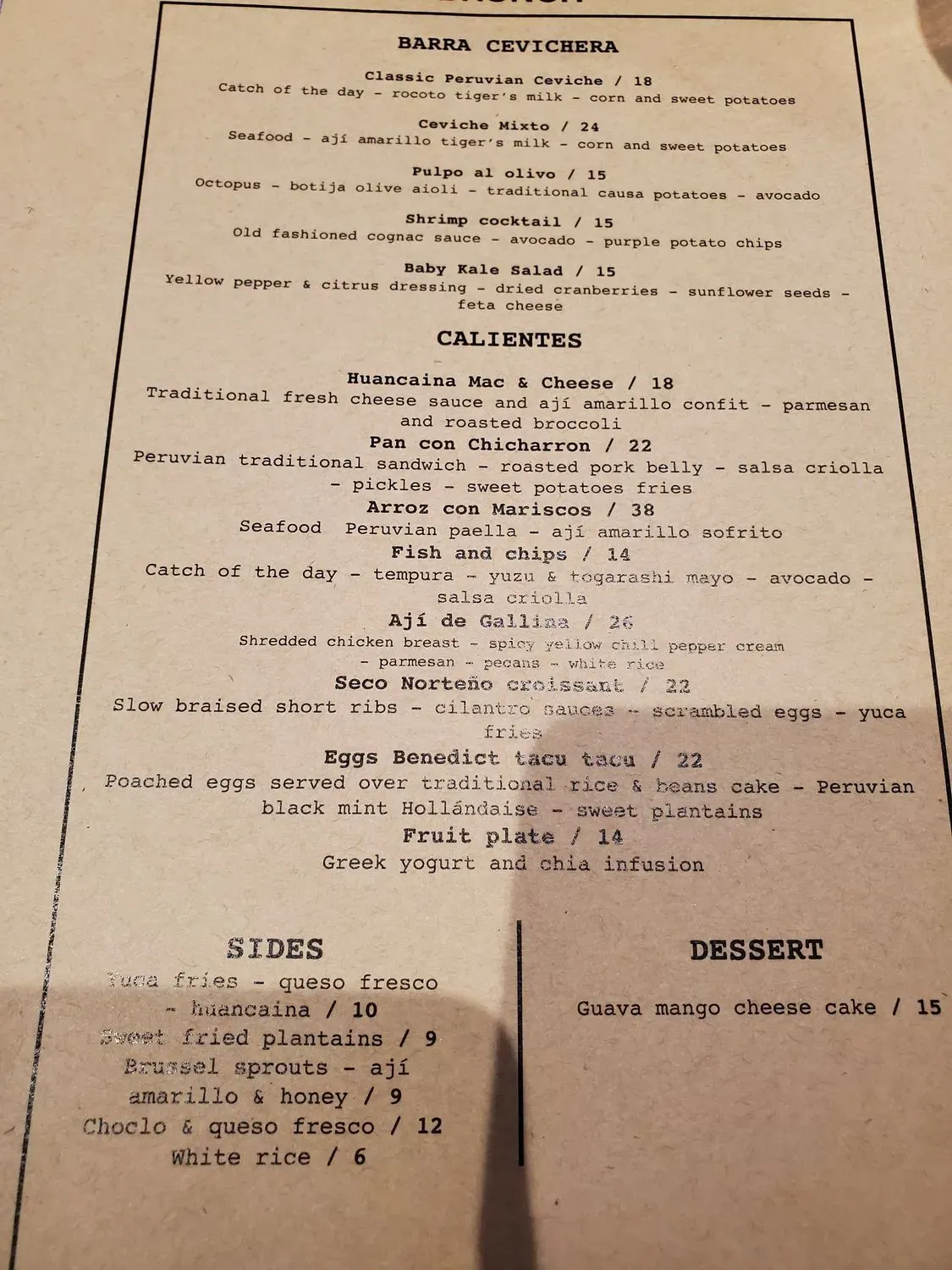 Menu 6