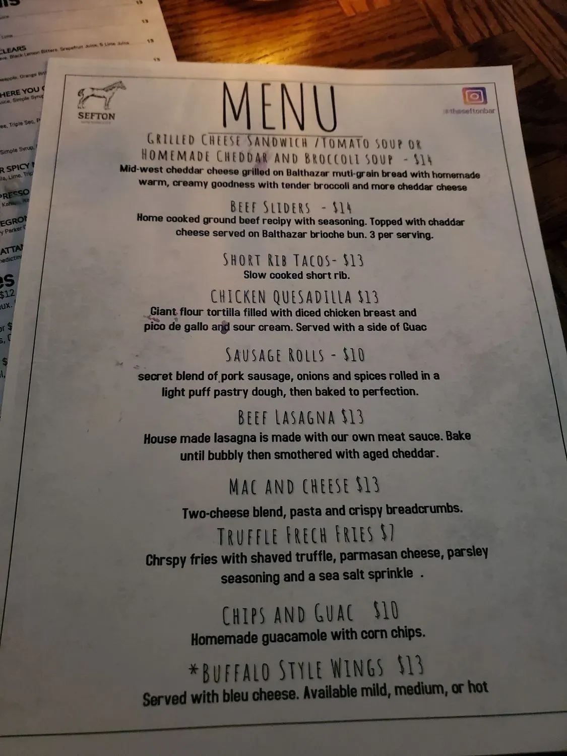 Menu 5