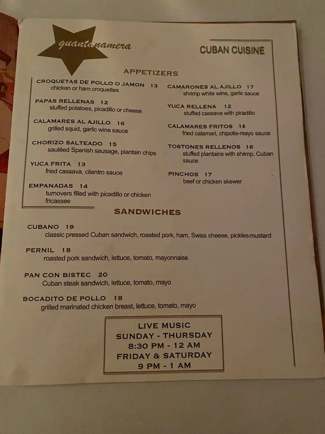 Menu 4