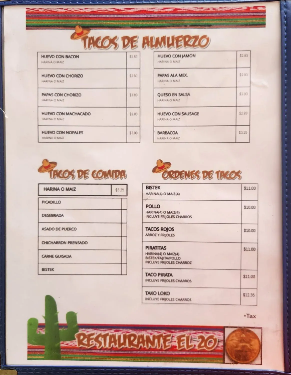 Menu 1