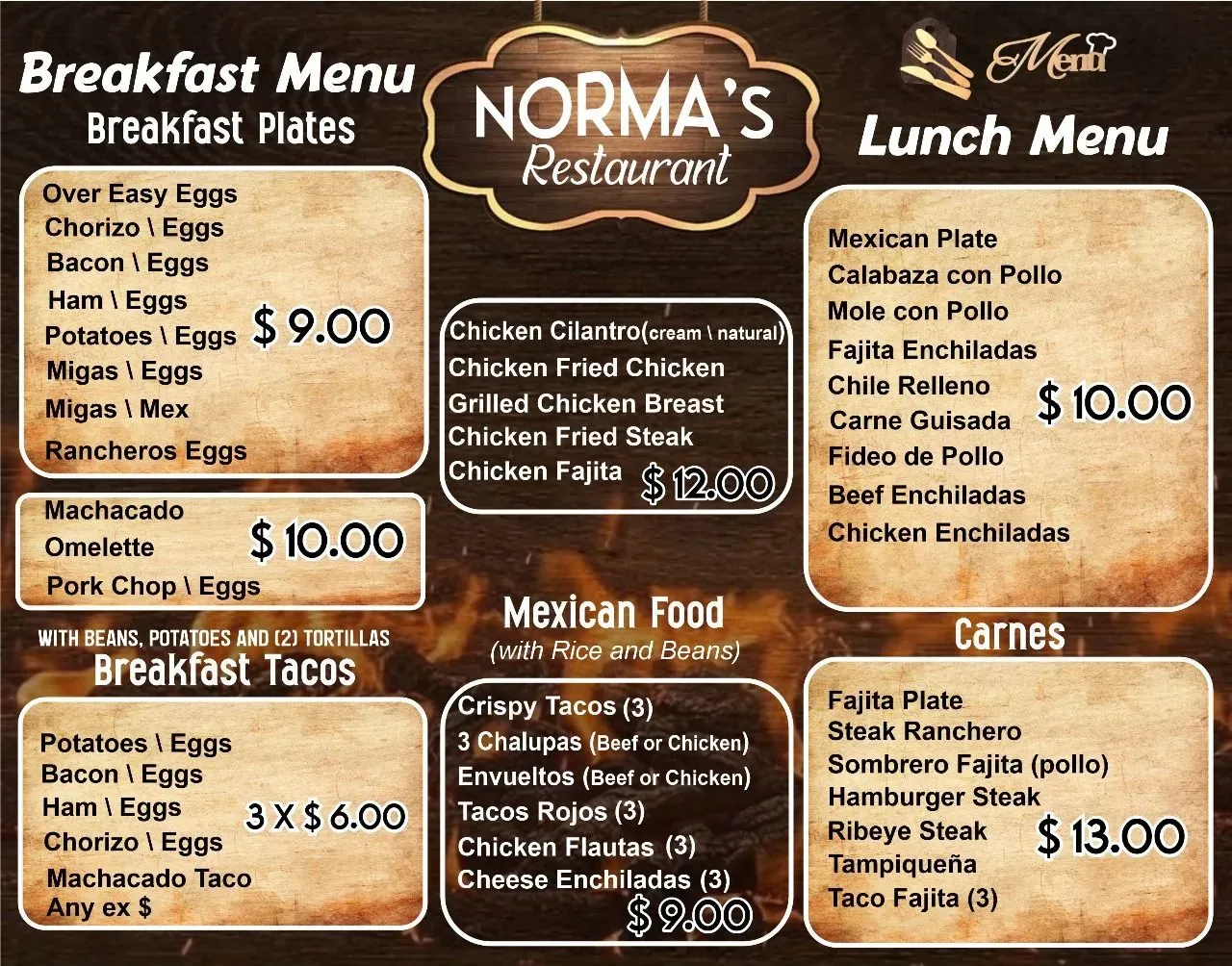 Norma's Restaurant Menu - Updated November 2025