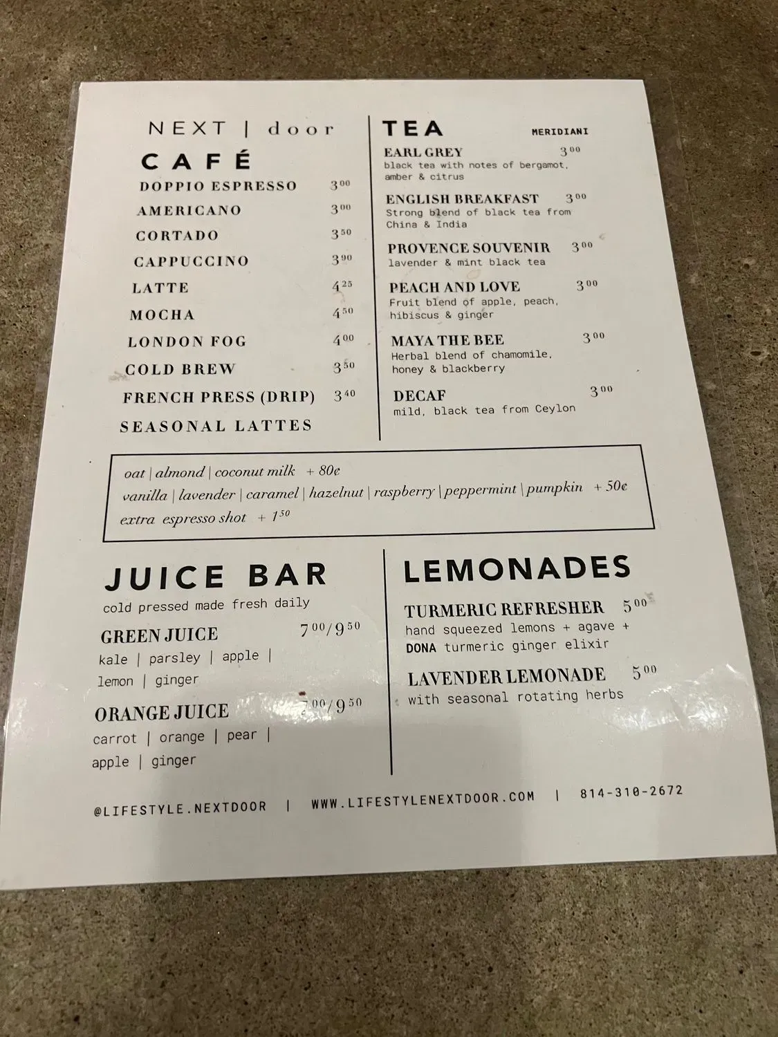 Menu 2