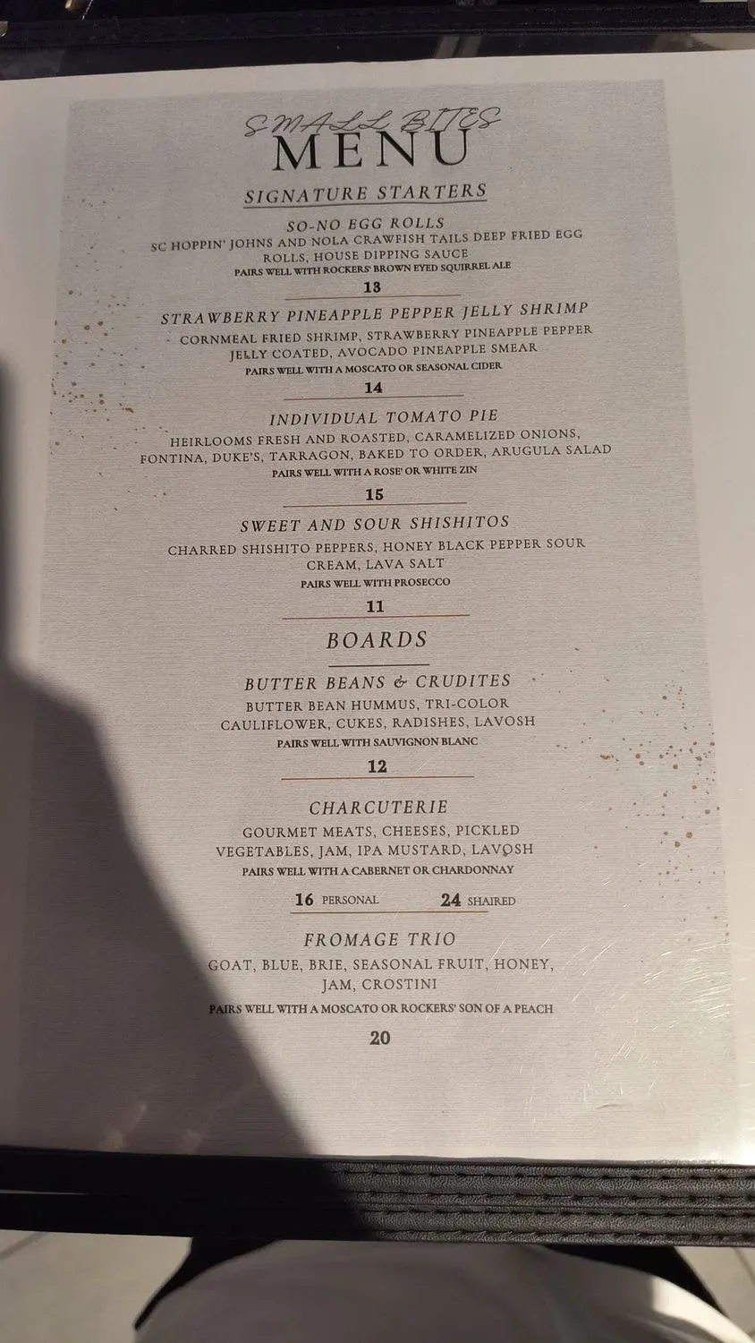 Menu 5