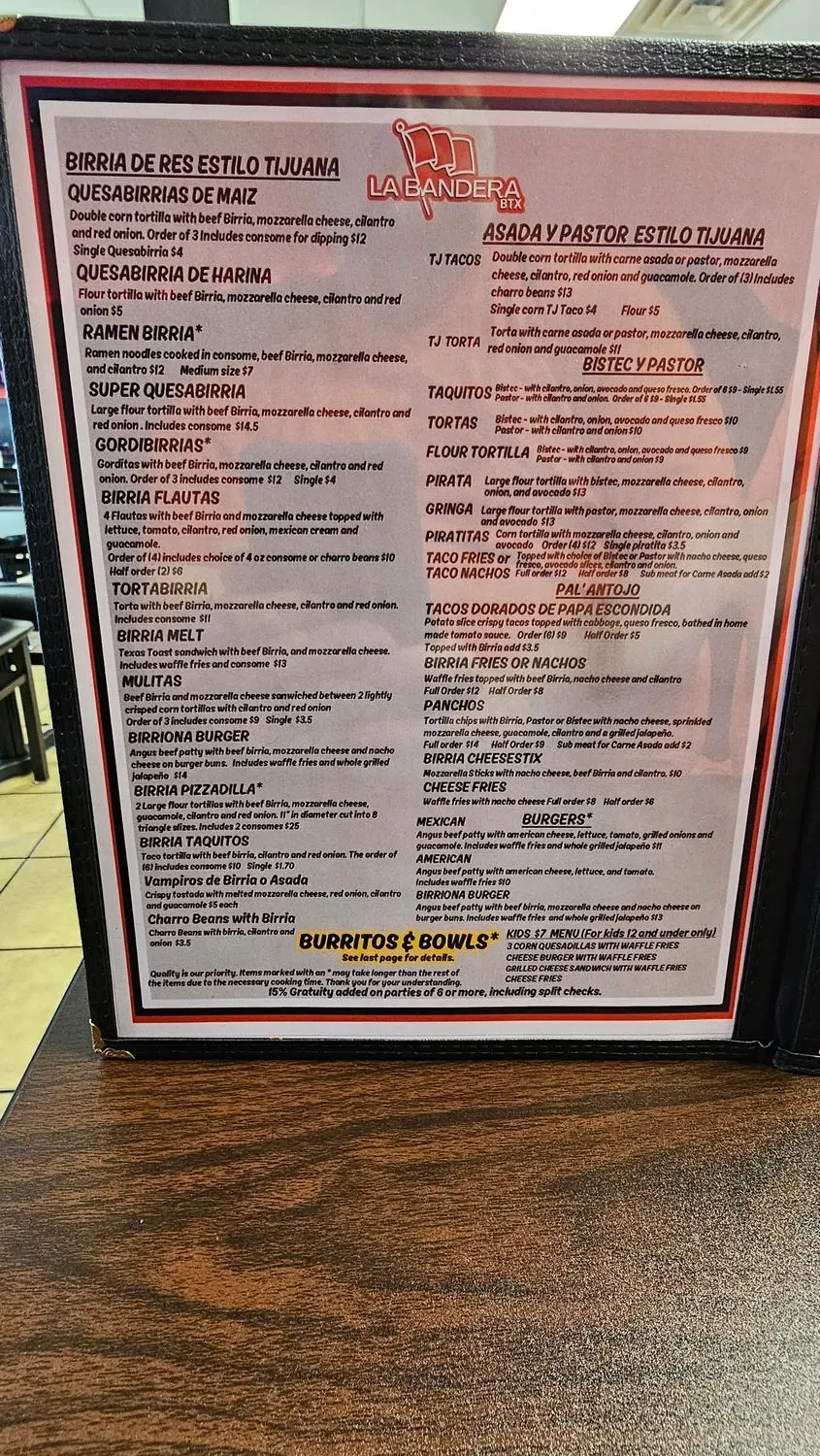 Menu 5