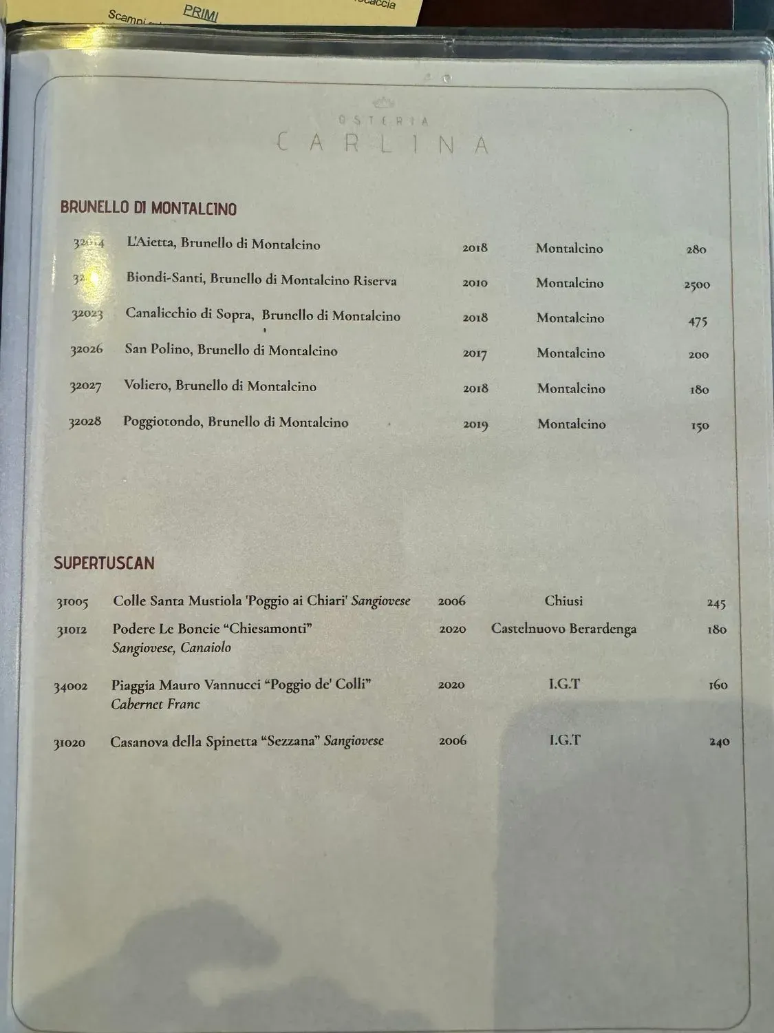 Menu 3