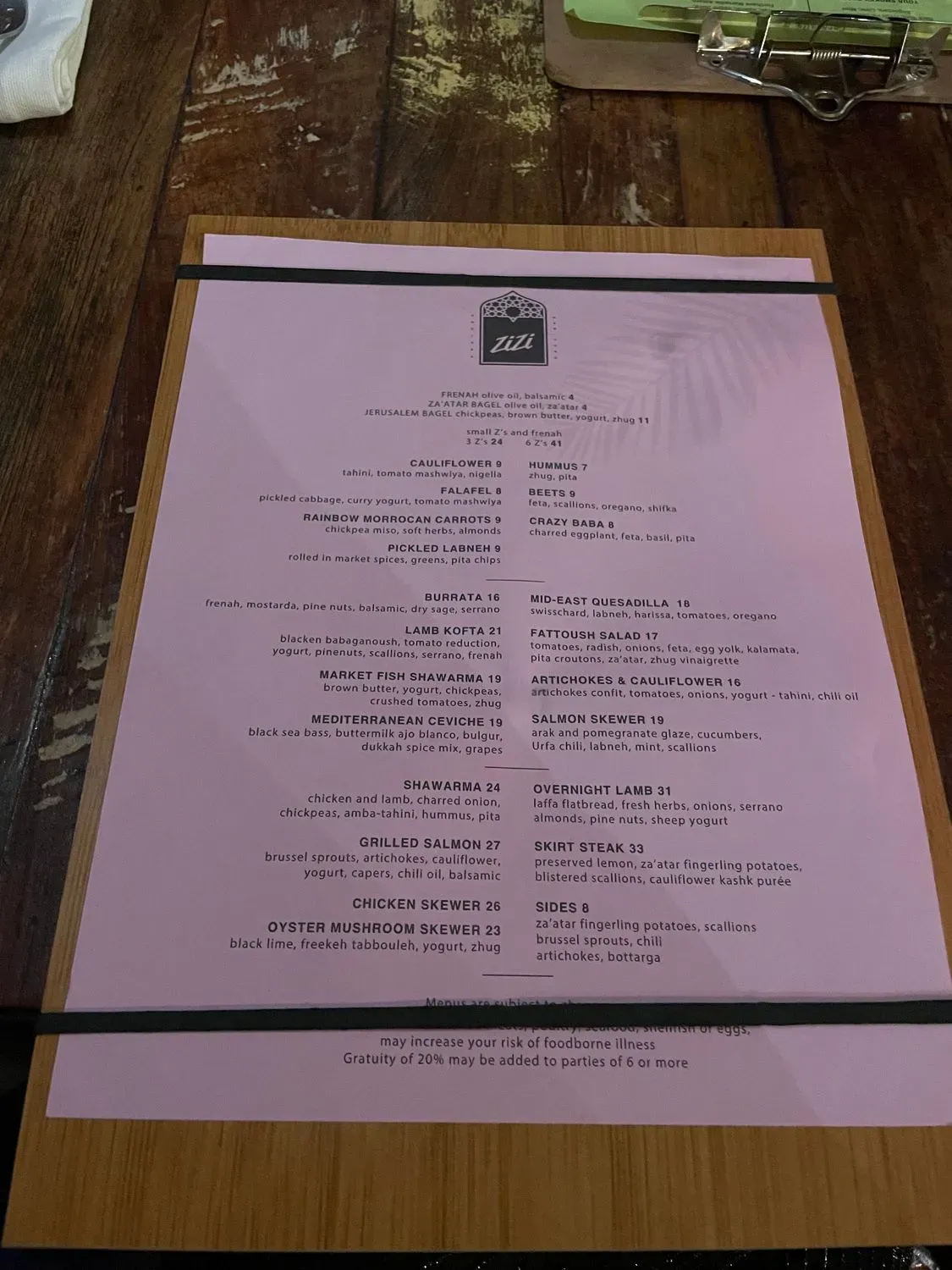 Menu 6