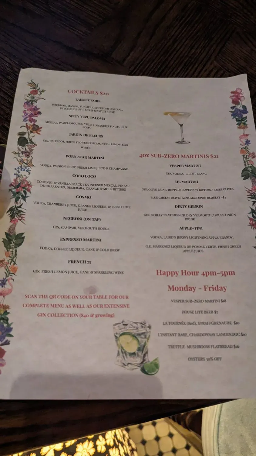 Menu 5