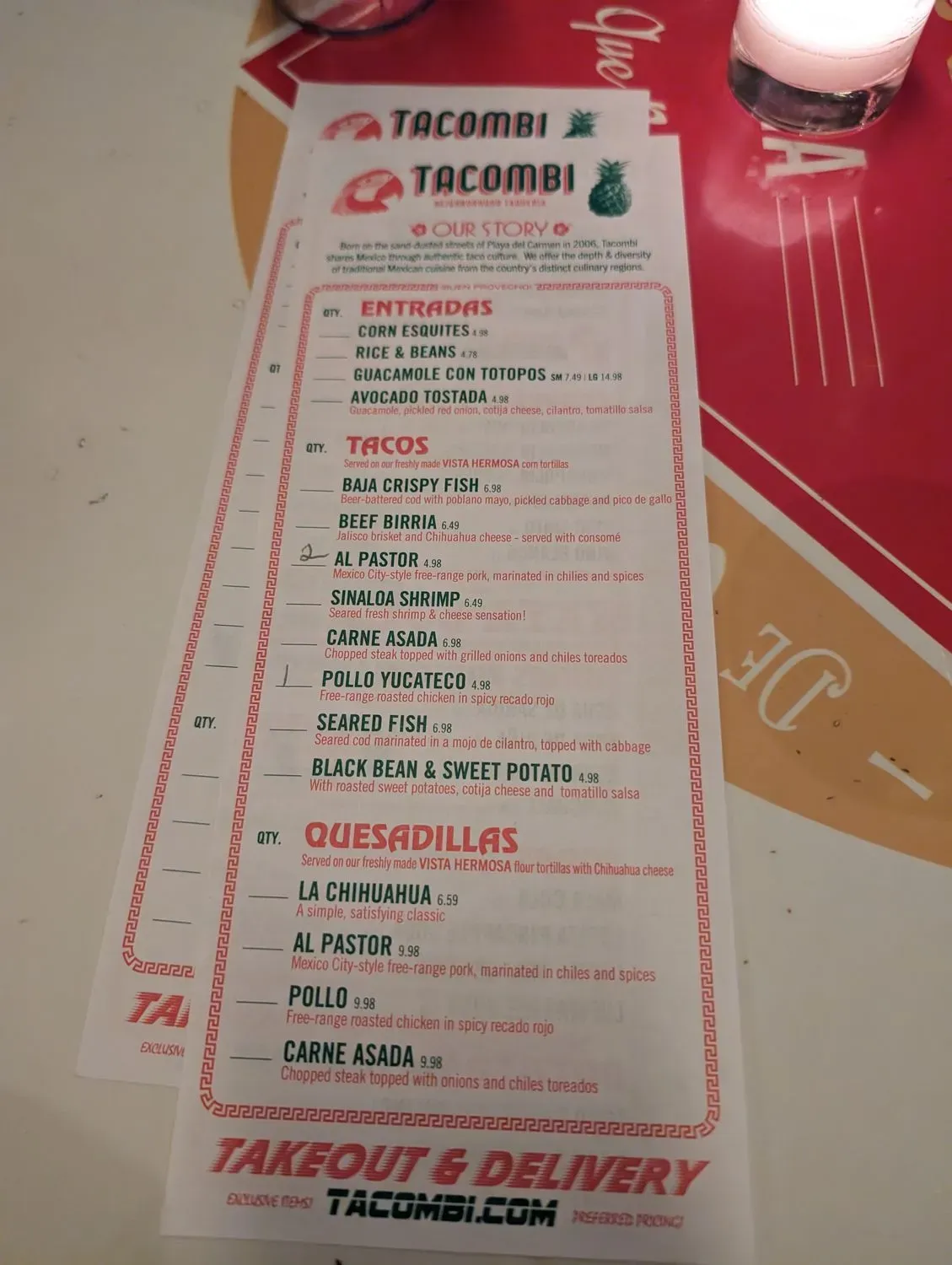 Menu 5