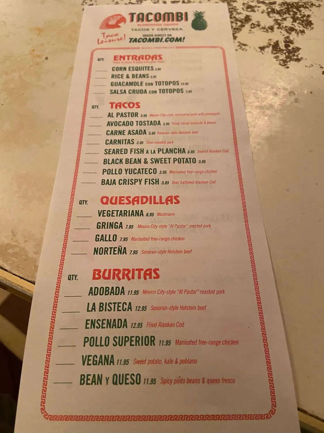 Menu 2