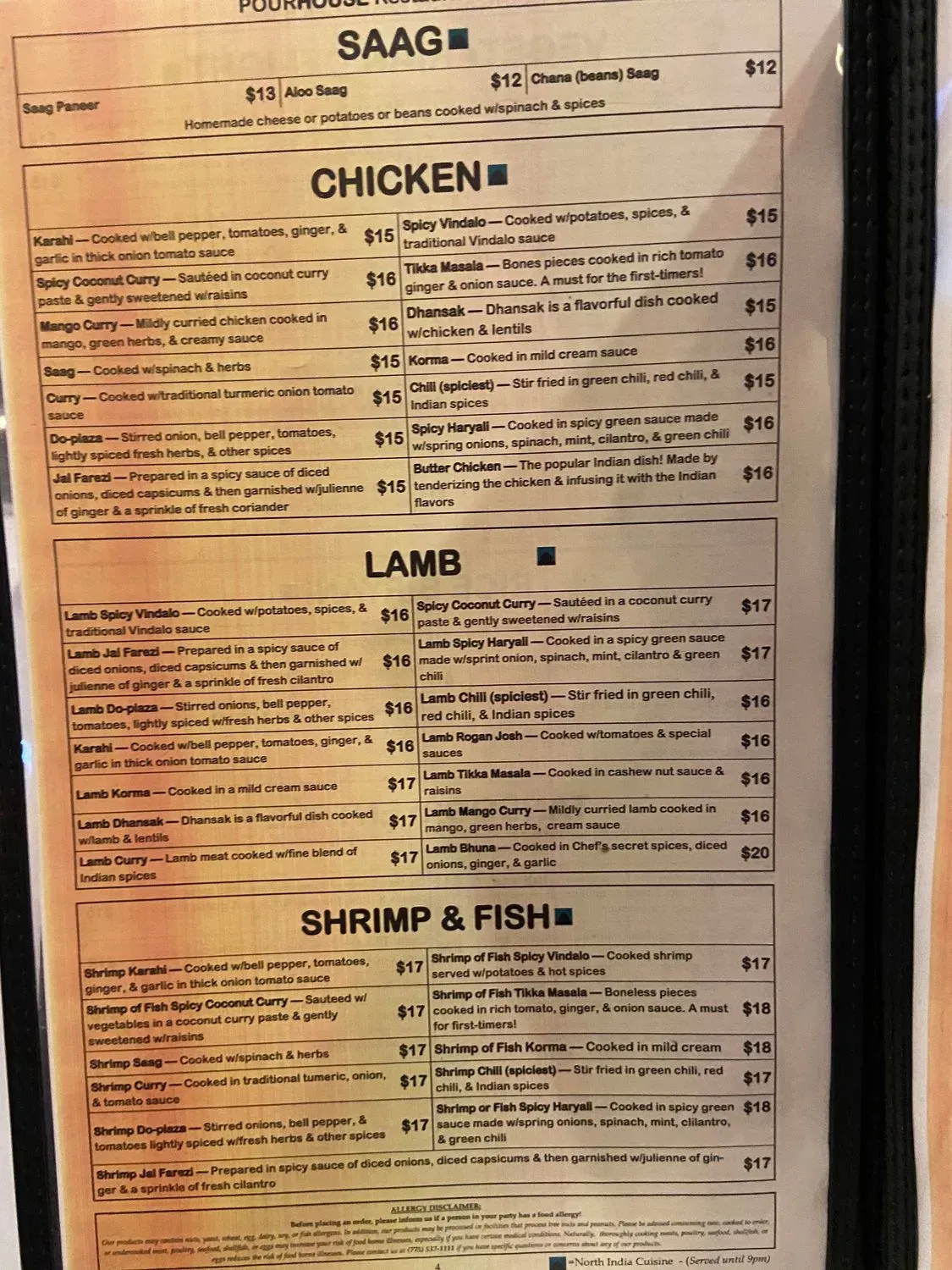 Menu 5