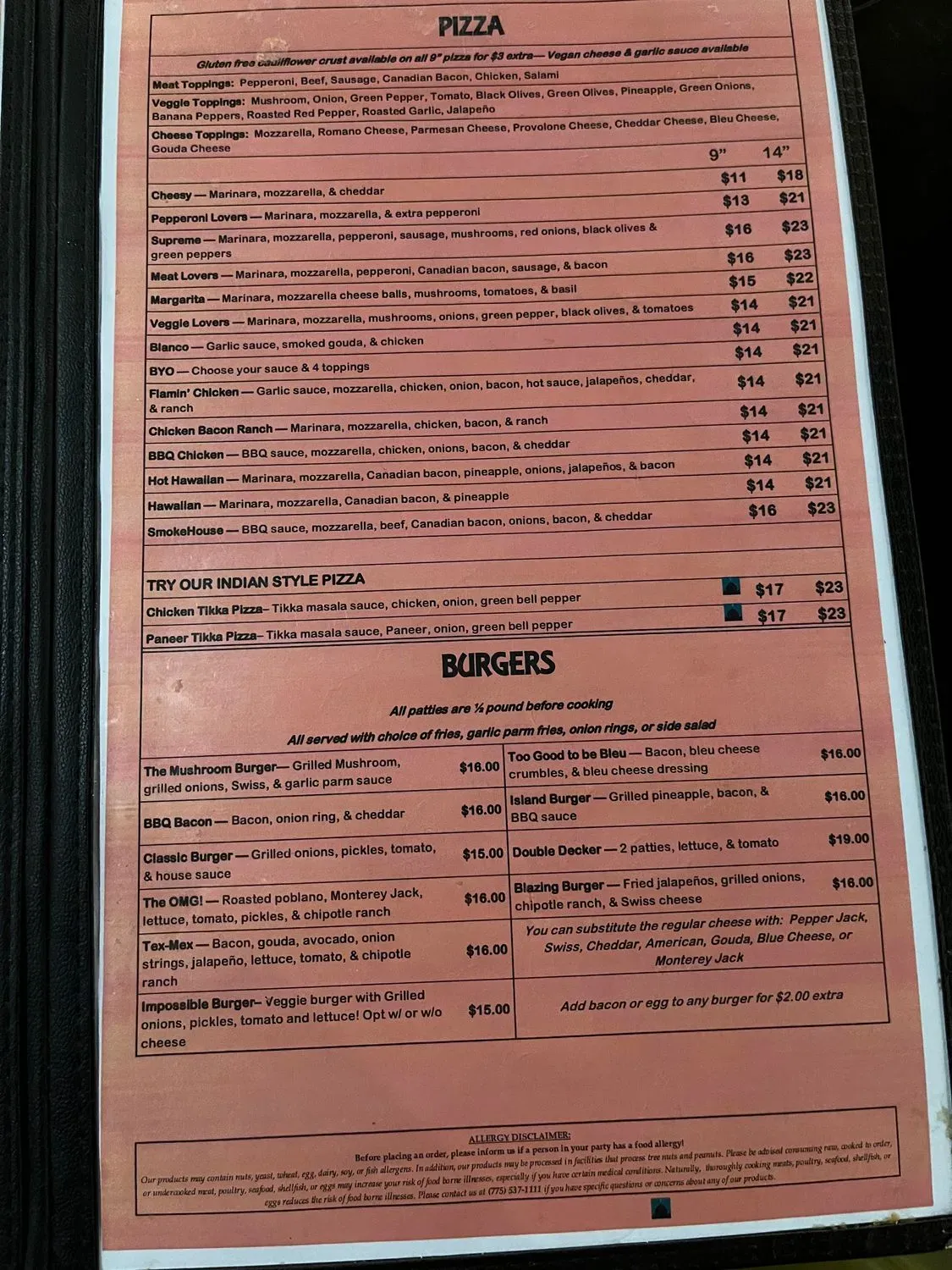 Menu 1