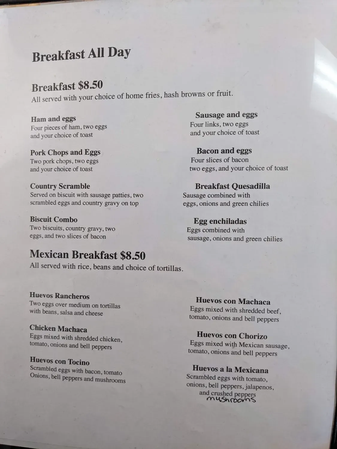 Menu 5