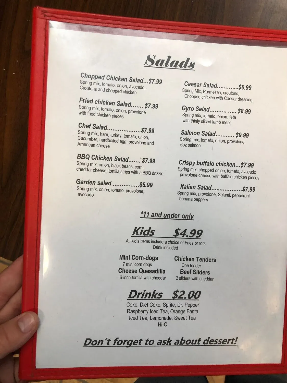 Menu 5