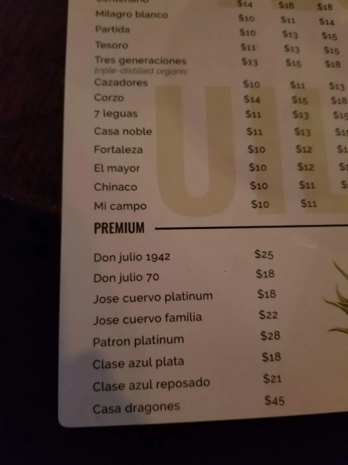 Menu 5