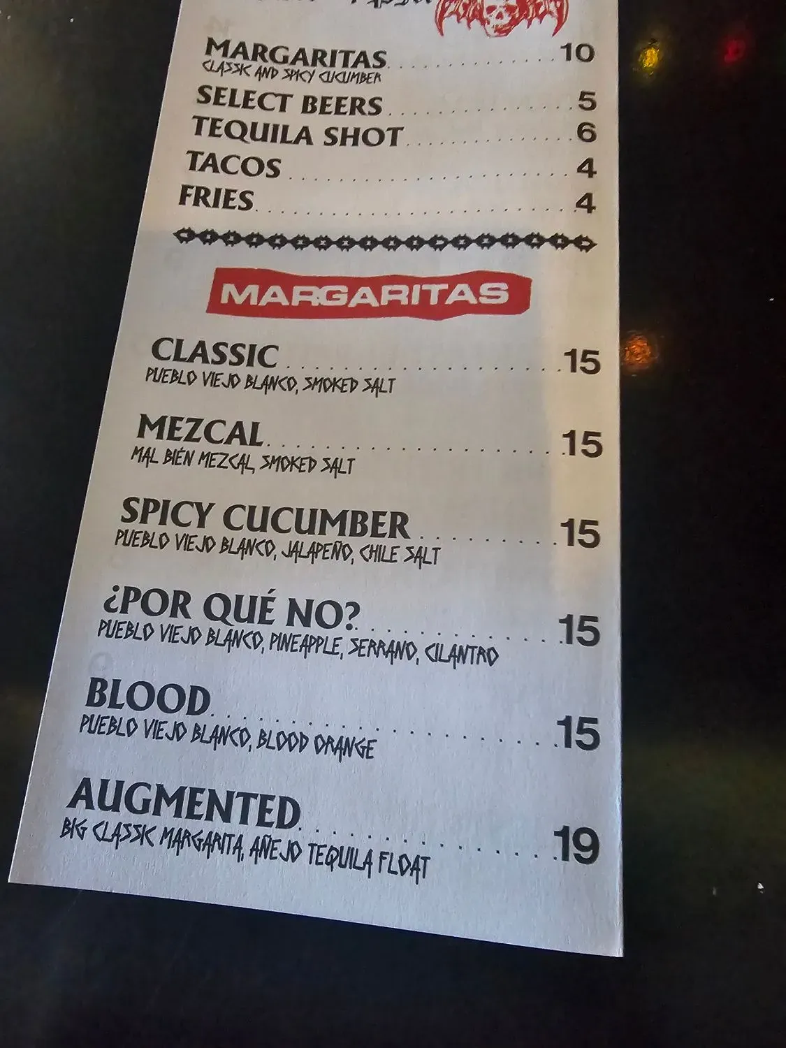 Menu 5