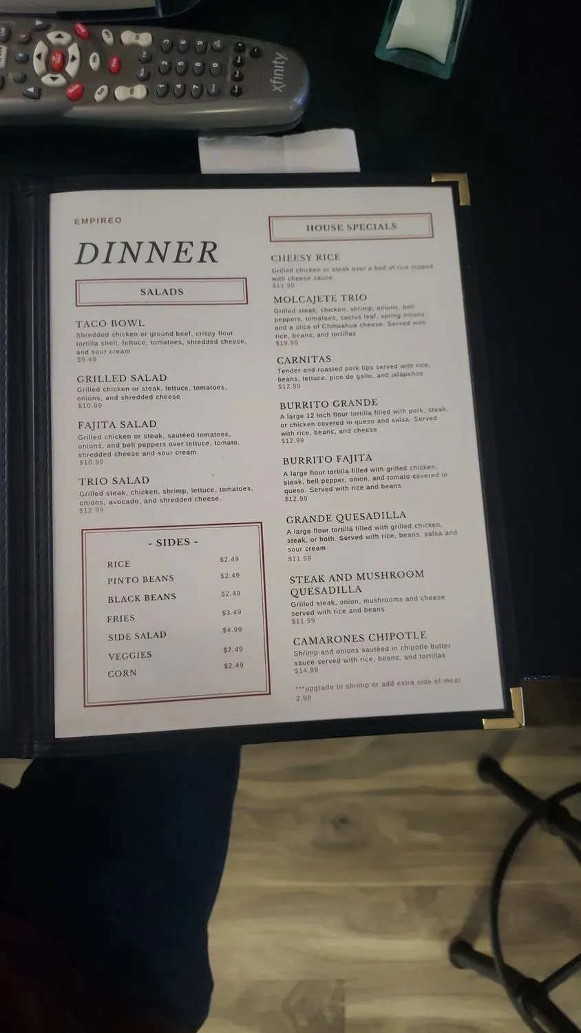 Menu 1