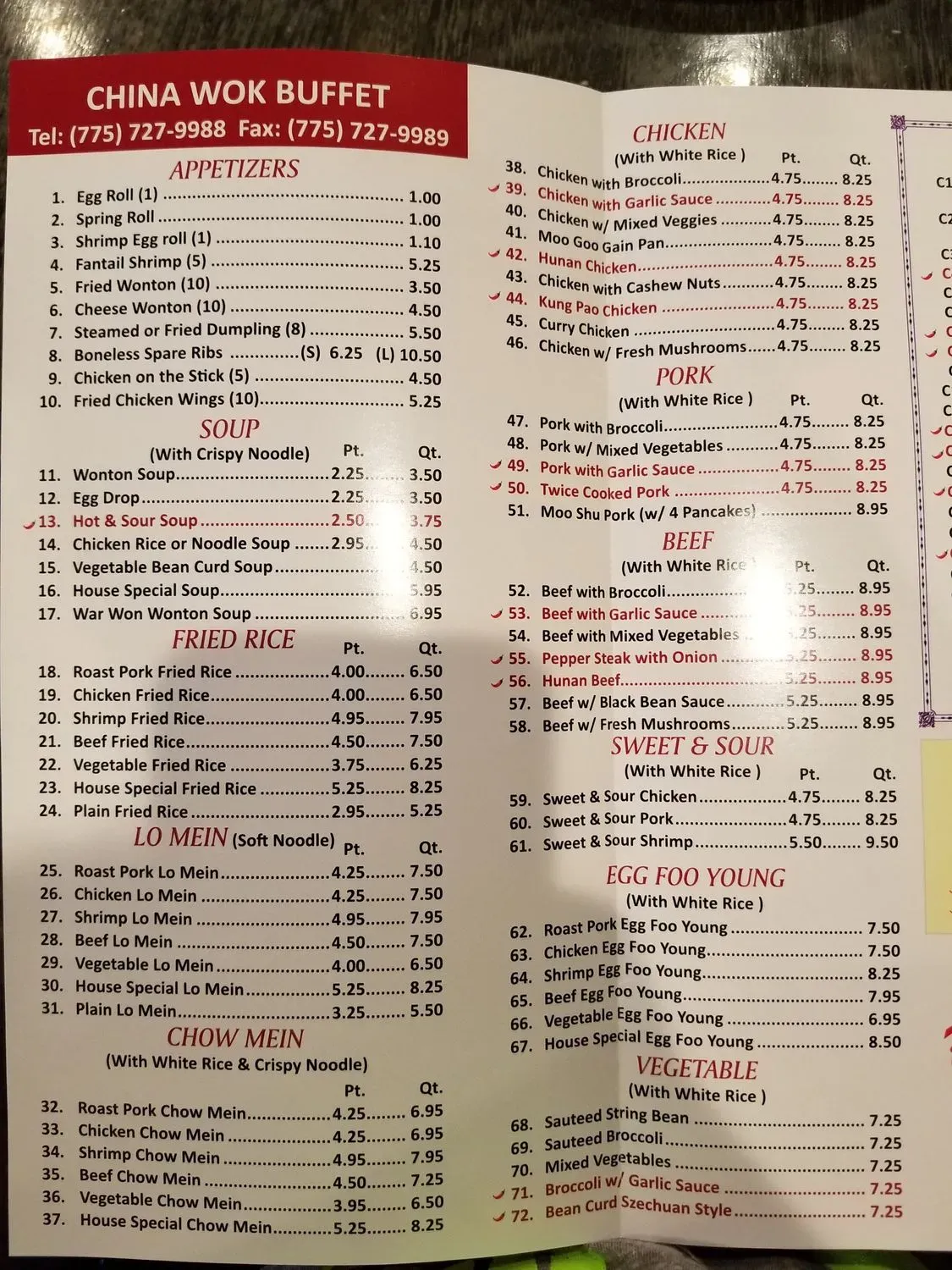 Menu 2