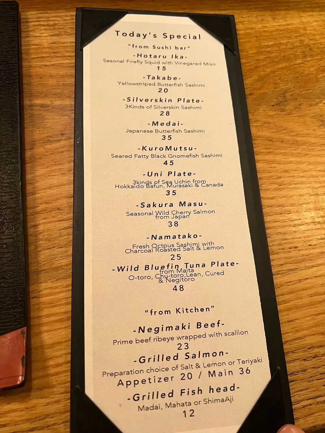 Menu 1