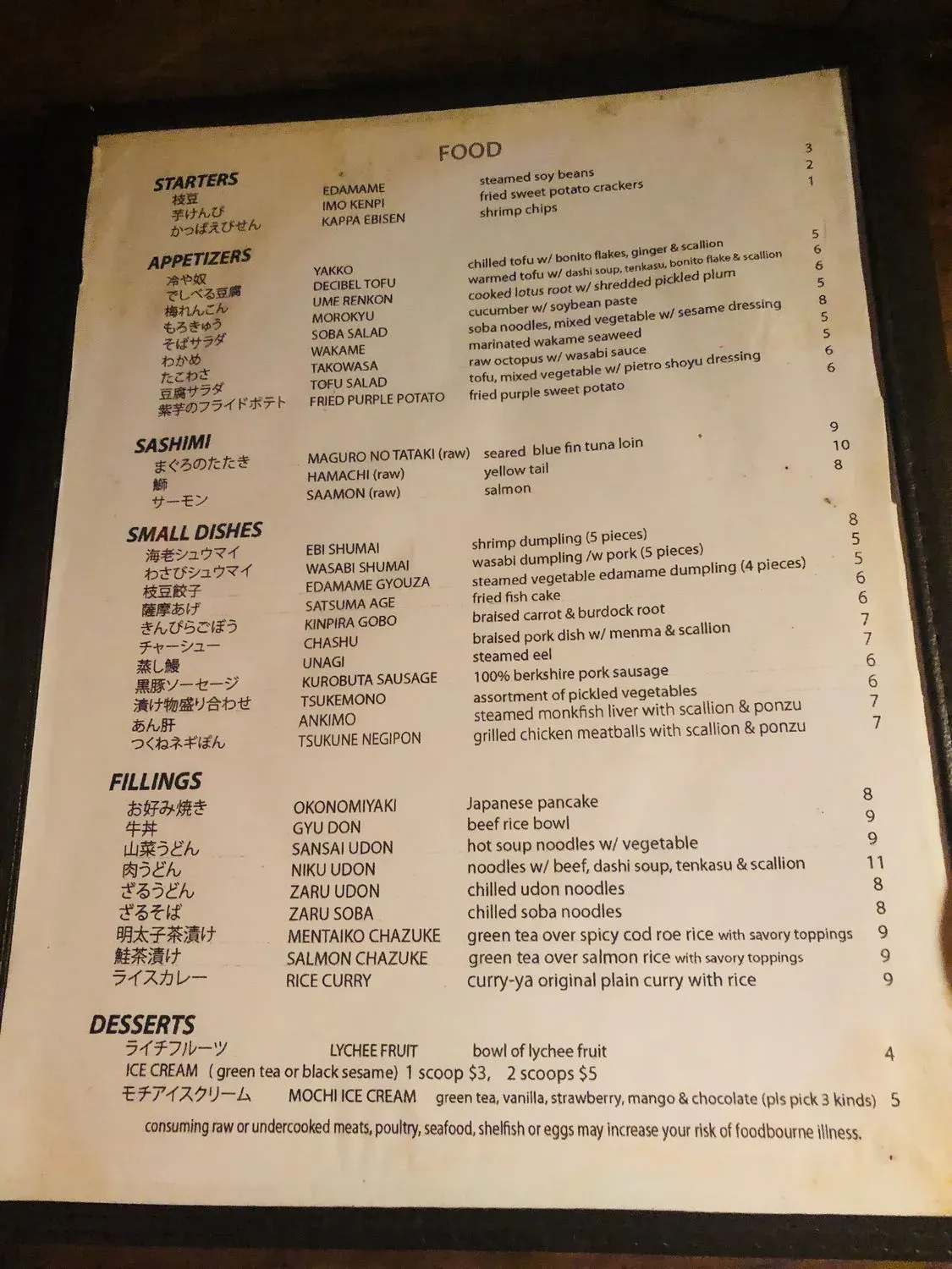 Menu 6