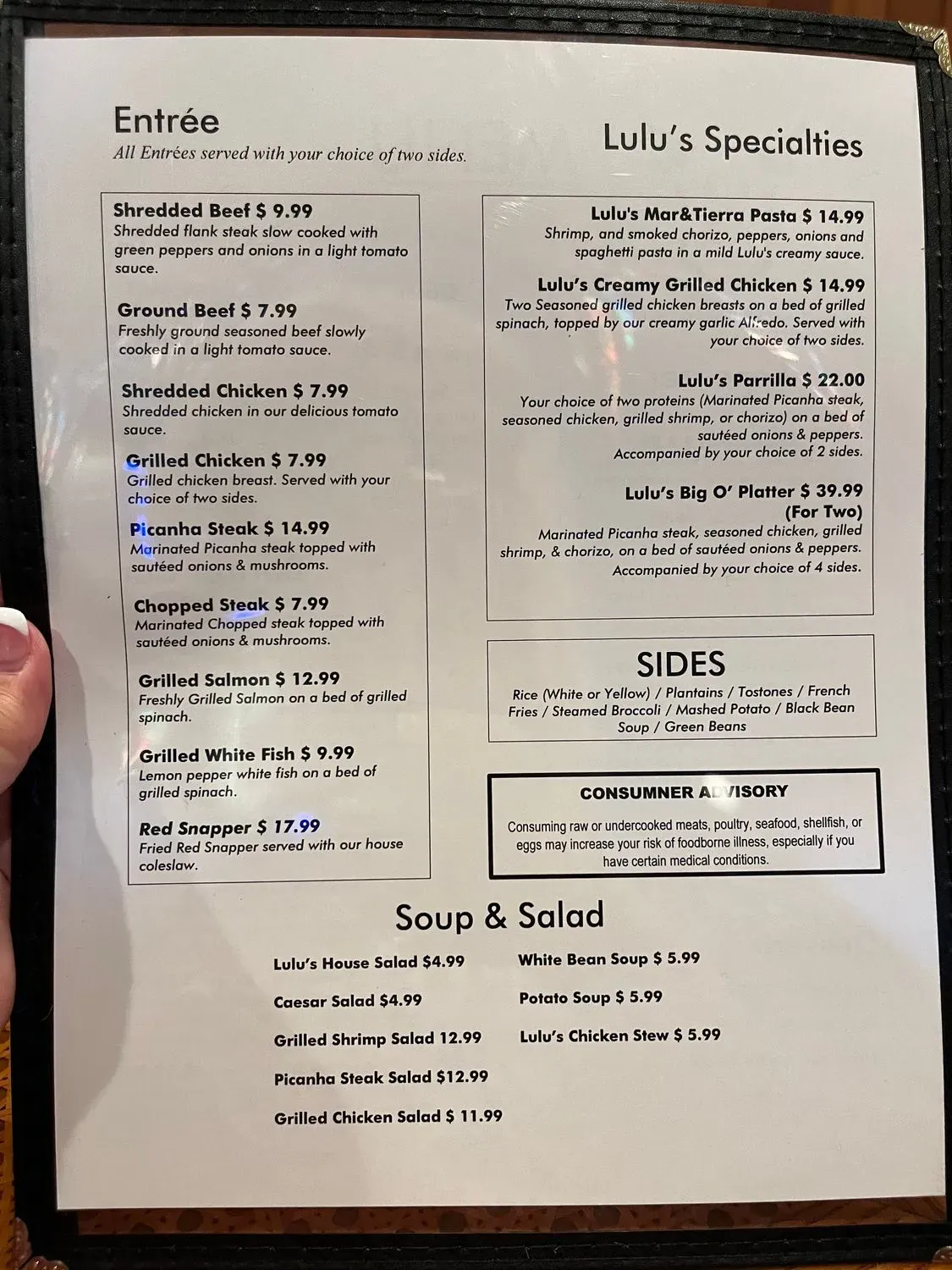 Menu 1