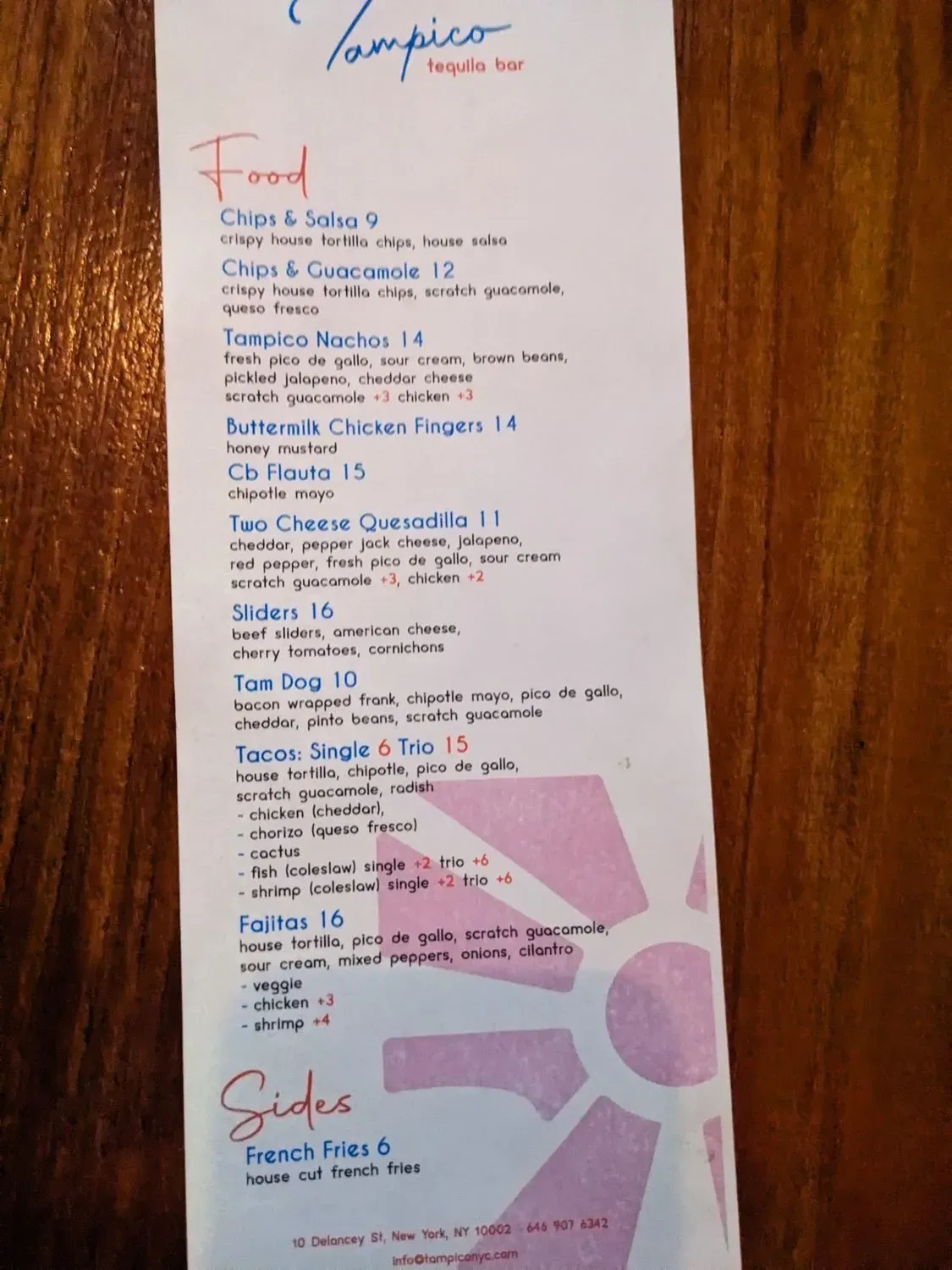 Menu 5