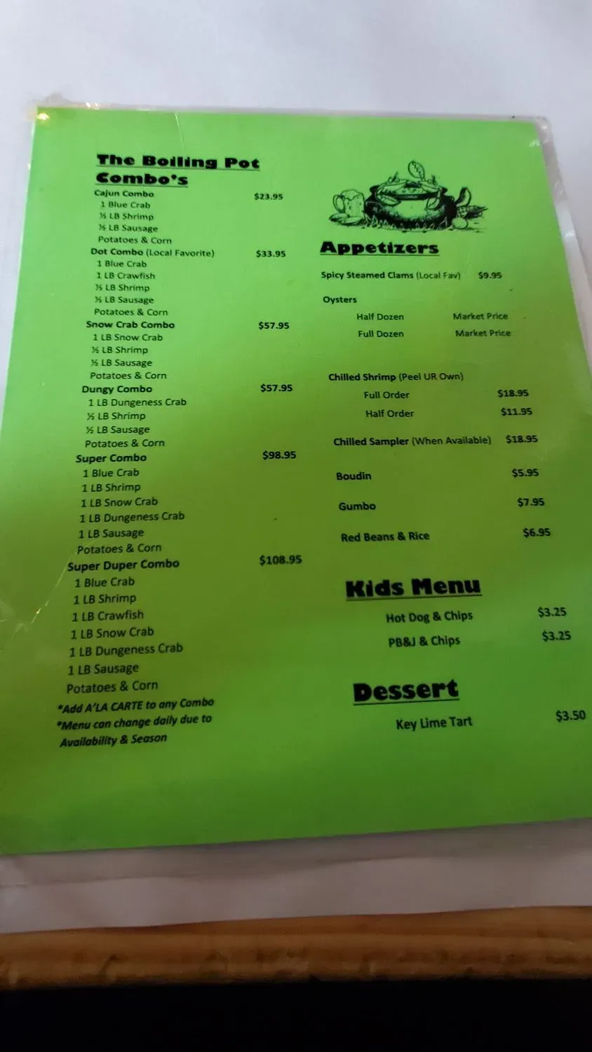 Menu 6