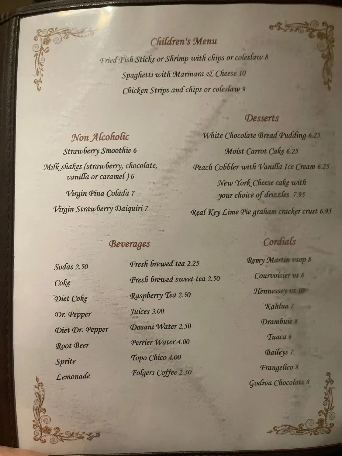 Menu 5