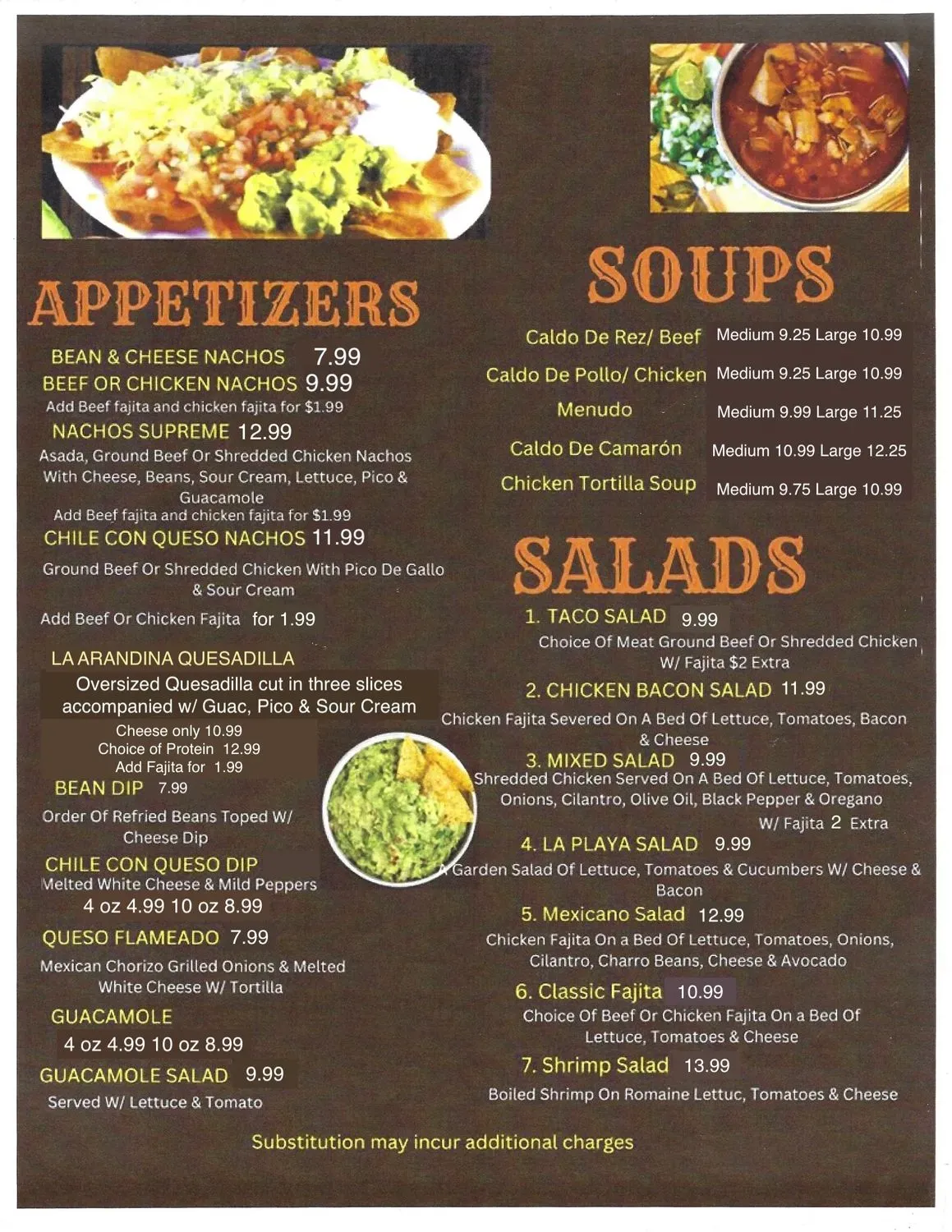 Menu 5