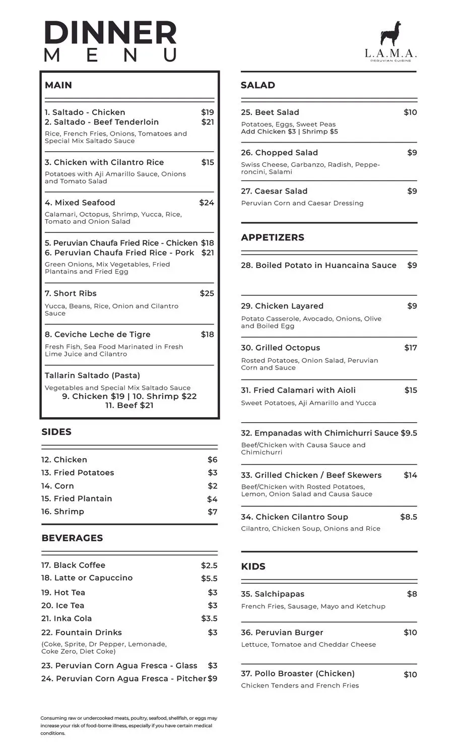 Menu 2