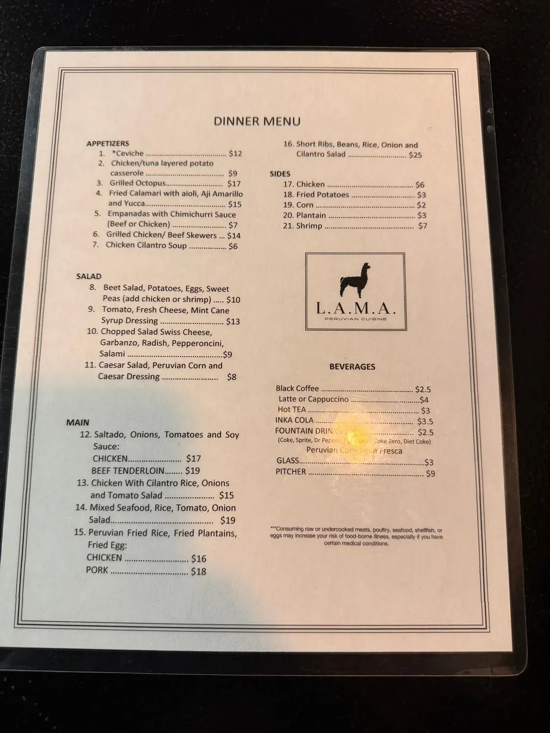 Menu 5