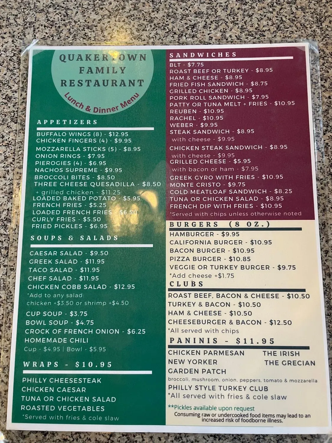 Menu 2