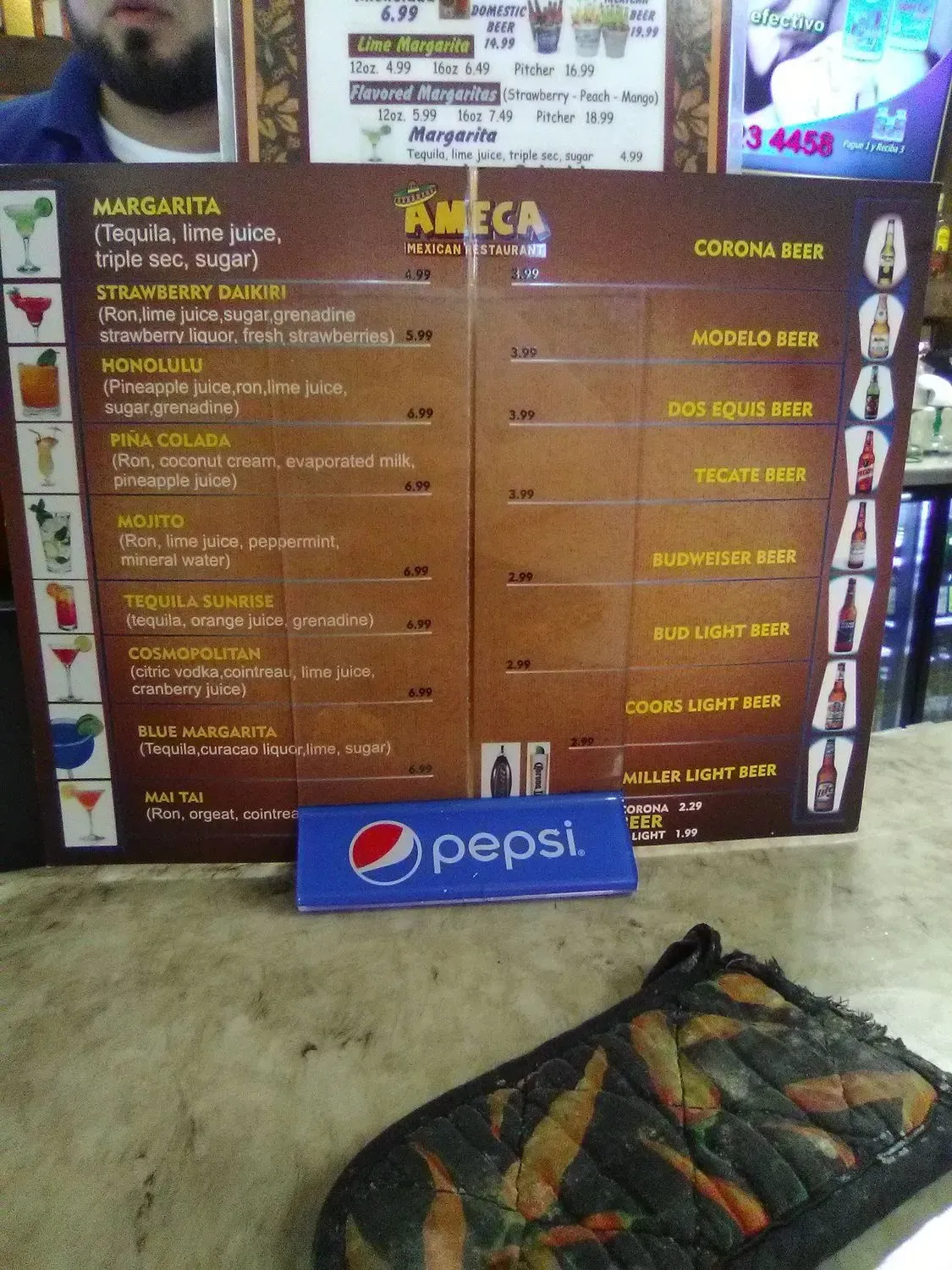 Ameca Mexican Restaurant Menu - Updated November 2025