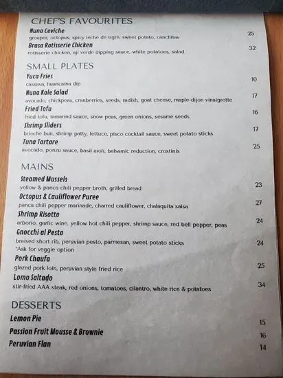 Menu 5