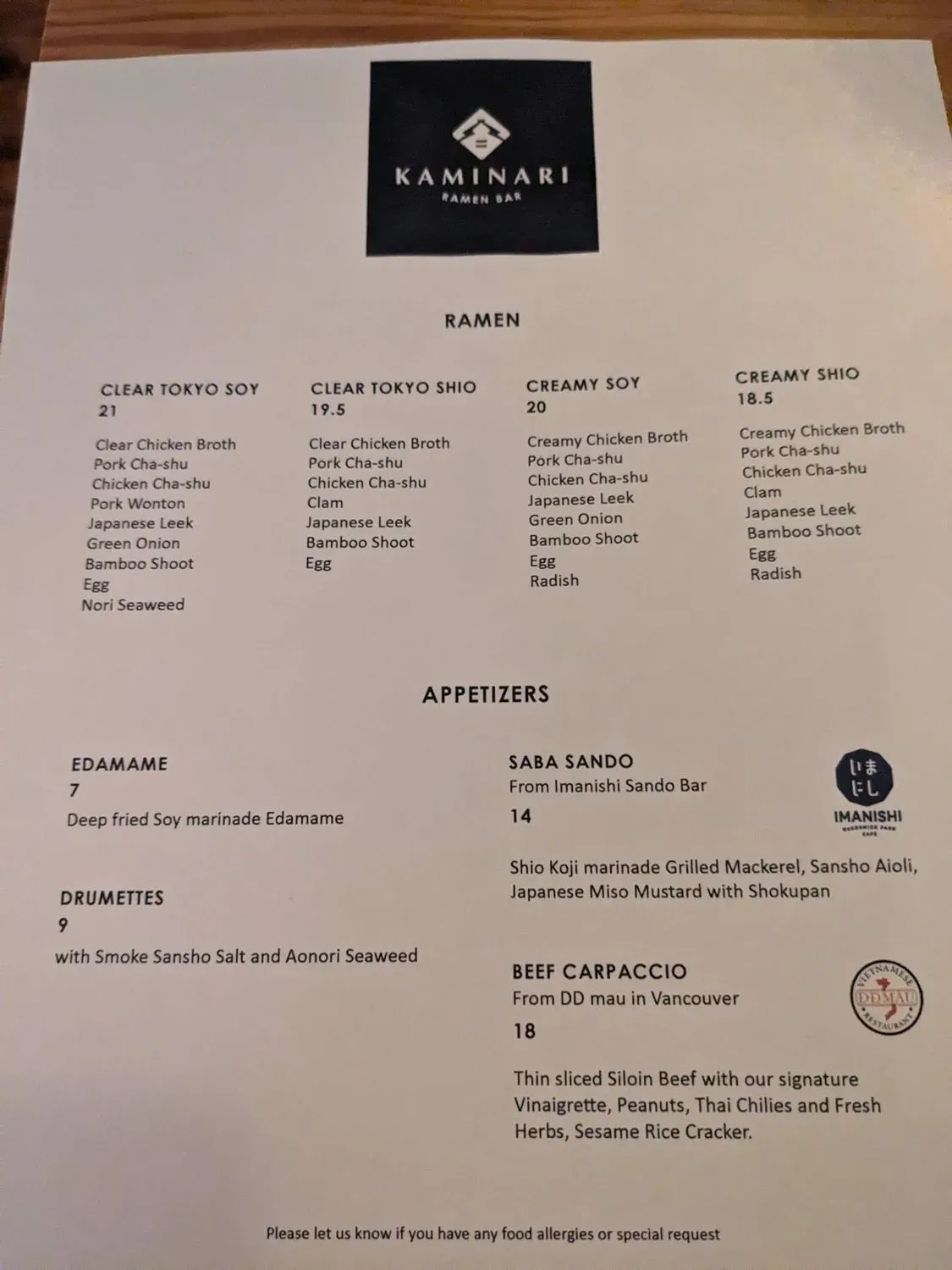 Menu 3