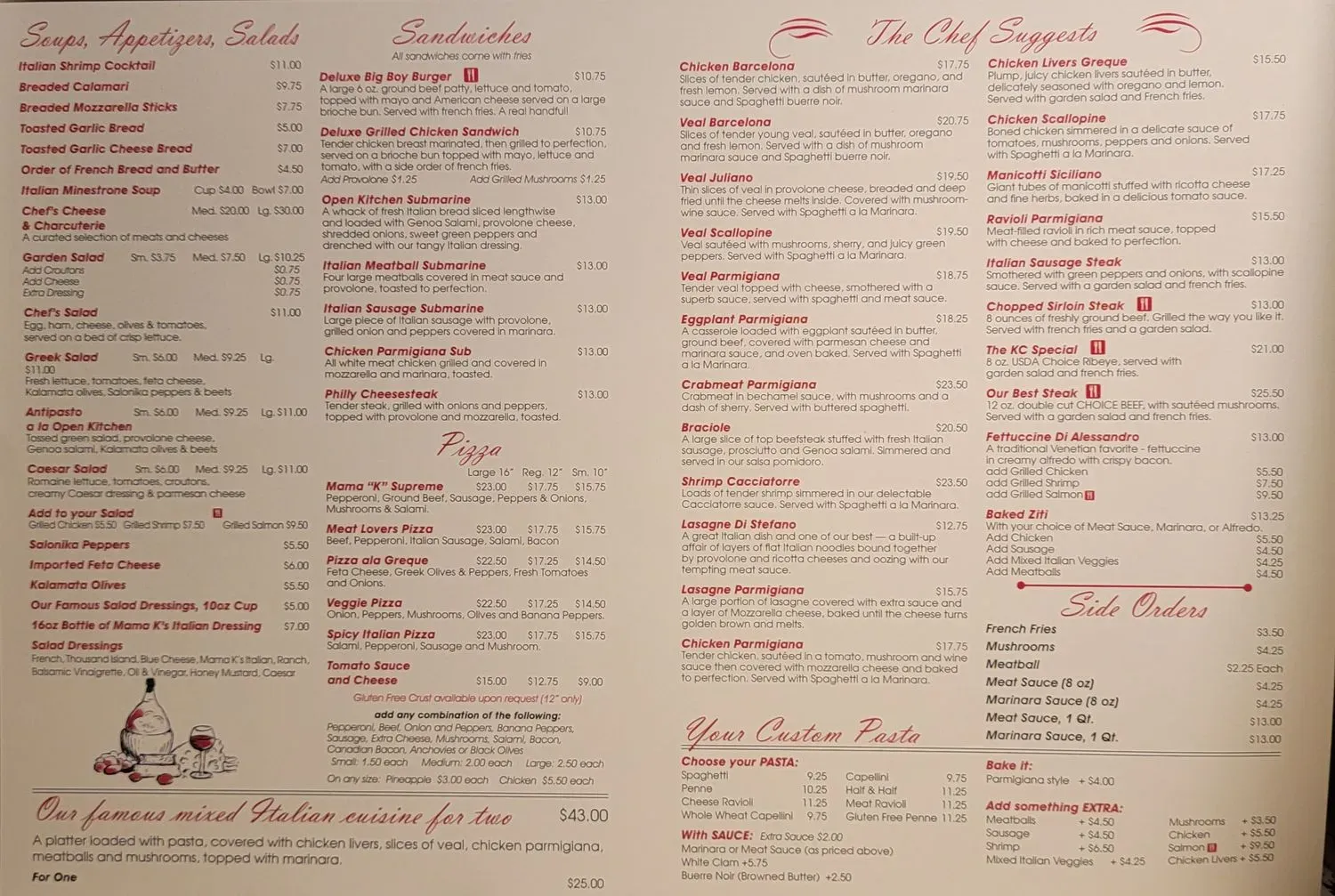 Menu 1